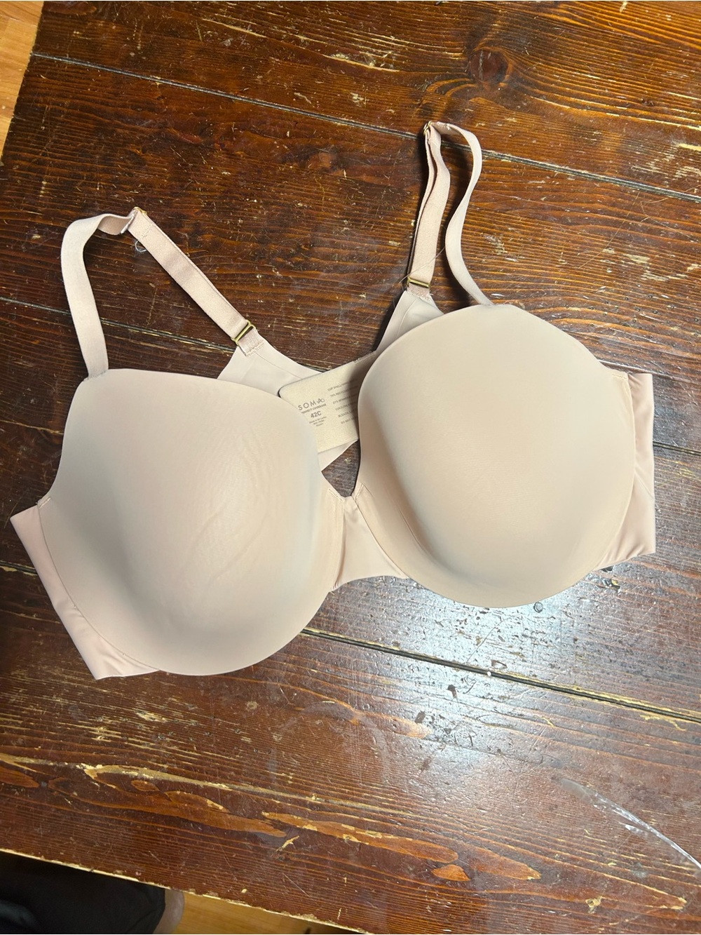 Soma Full Coverage Bra Hush Natueal color size 42C
